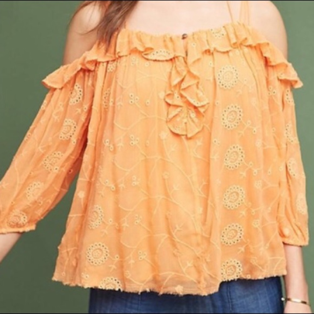 floreat orange blouse
